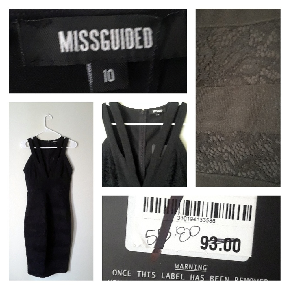 NWT Missguided Black Party Dress